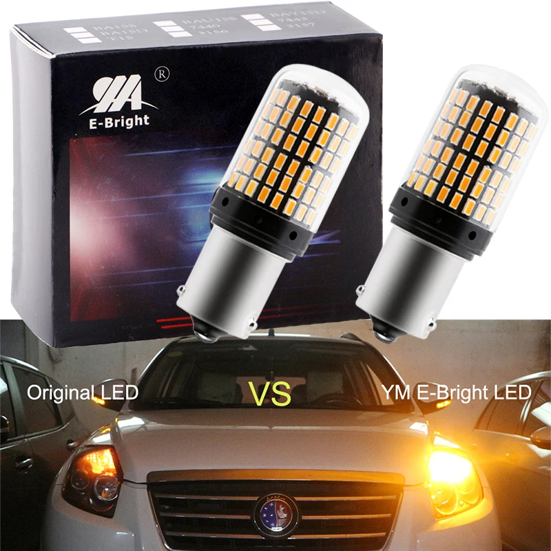 2PCS 1156 P21W BA15S PY21W BAU15S 7507 Auto LED Canbus Error FREE Car Light Bulbs No Hyperflash for Turn Signal Lights 12V Amber
2PCS 1156 P21W BA15S PY21W BAU15S 7507 Auto LED Canbus Error FREE Car Light Bulbs No Hyperflash for Turn Signal Lights 12V Amber