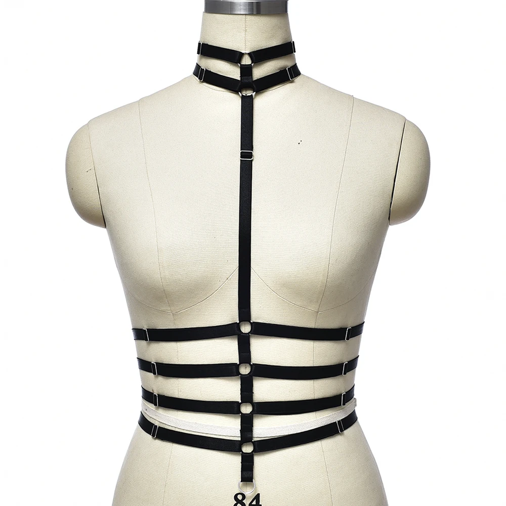 Black Harness Bra Women Sexy Lingerie Body Belt Punk Adjustable Bondage Harness Hollow Open Chest Bra Goth Elastic Body Cage
Black Harness Bra Women Sexy Lingerie Body Belt Punk Adjustable Bondage Harness Hollow Open Chest Bra Goth Elastic Body Cage
