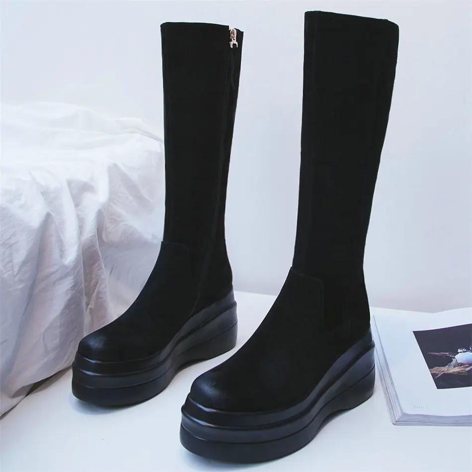 2021 Thigh High Platform Pumps Shoes Women Genuine Leather Wedges High Heel Military Boots Female Long Shaft Fashion Sneakers
2021 Thigh High Platform Pumps Shoes Women Genuine Leather Wedges High Heel Military Boots Female Long Shaft Fashion Sneakers