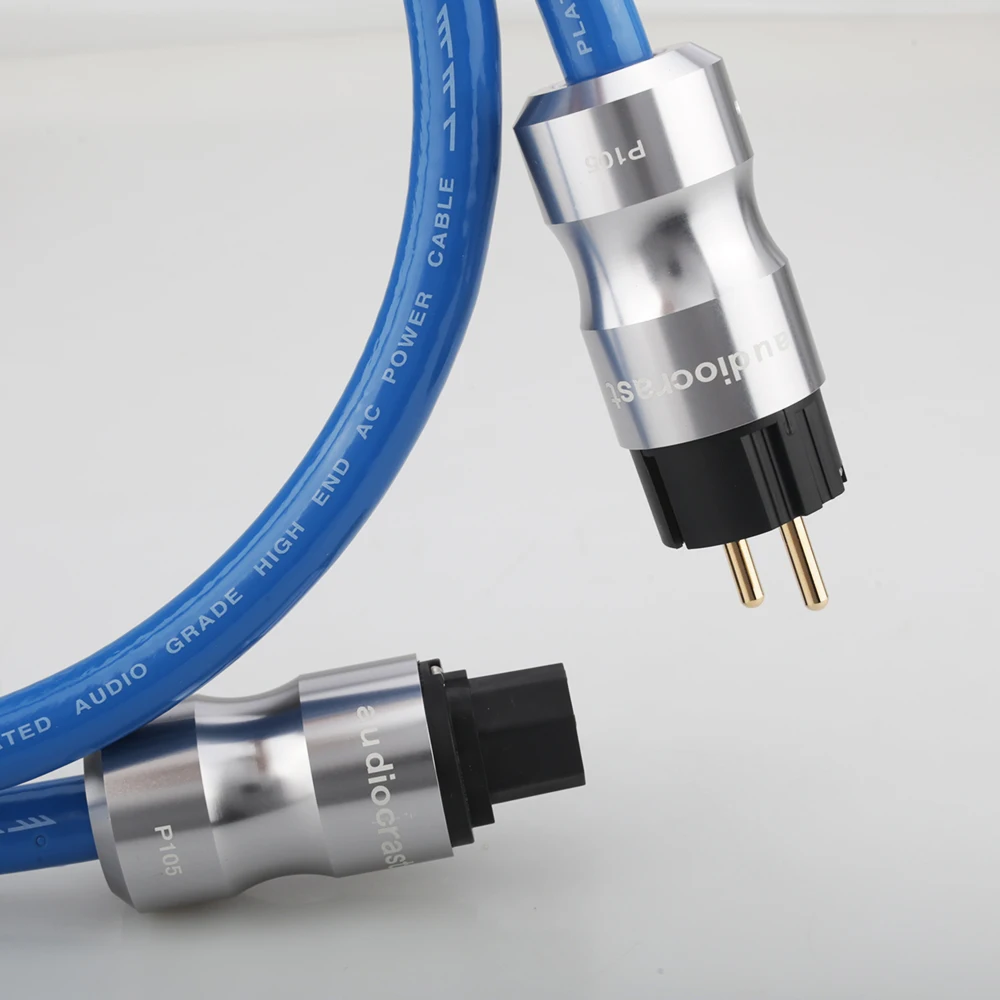 New P111+105 High Power EMC Shielded AC Power Cord Silver Plated Schuko Power Cord Cable HIFI Power Cable For Tube amp
New P111+105 High Power EMC Shielded AC Power Cord Silver Plated Schuko Power Cord Cable HIFI Power Cable For Tube amp