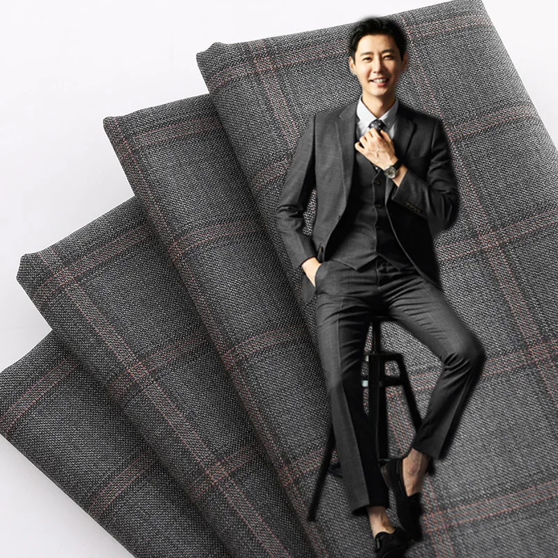 19 New Fashion Men's Suit Fabric Worsted Wool Plaid Fabric Full Wool Spot Factory Outlet
19 New Fashion Men's Suit Fabric Worsted Wool Plaid Fabric Full Wool Spot Factory Outlet