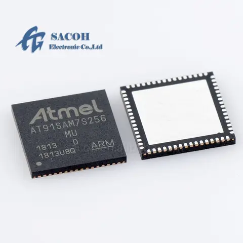2ชิ้น/ล็อตใหม่ AT91SAM7S256-MU AT91SAM7S256หรือ AT91SAM7S256C-MU AT91SAM7S256D-MU QFN-64ไมโครคอนโทรลเลอร์