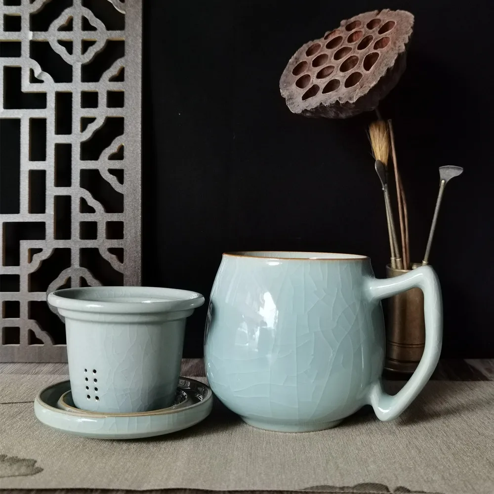 Coffee Mug Cup with Lid and Infuser Filter 13.5oz Teacup Ceramic Drinkware Porcelain Tableware Microwave and Dishwasher Safe
Coffee Mug Cup with Lid and Infuser Filter 13.5oz Teacup Ceramic Drinkware Porcelain Tableware Microwave and Dishwasher Safe