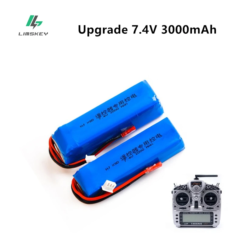 Обновленная аккумуляторная батарея Lipo 3000 мАч 7,4 В для Frsky Taranis X9D Plus передатчик 2S 7,4 В Аккумулятор Lipo аксессуары для игрушек 2 шт.
Обновленная аккумуляторная батарея Lipo 3000 мАч 7,4 В для Frsky Taranis X9D Plus передатчик 2S 7,4 В Аккумулятор Lipo аксессуары для игрушек 2 шт.