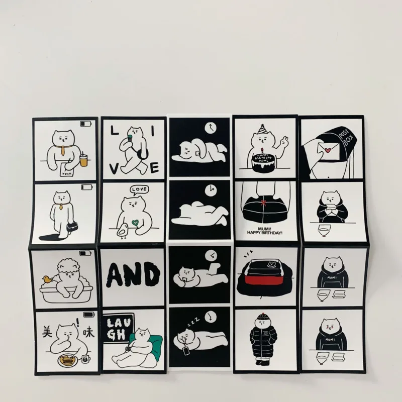 Ins Cartoon Cat Daily Life Cute Stickers Bag Black White Sealing Paster Mobile Phone Notebook Stationery Decorative Sticker
Ins Cartoon Cat Daily Life Cute Stickers Bag Black White Sealing Paster Mobile Phone Notebook Stationery Decorative Sticker