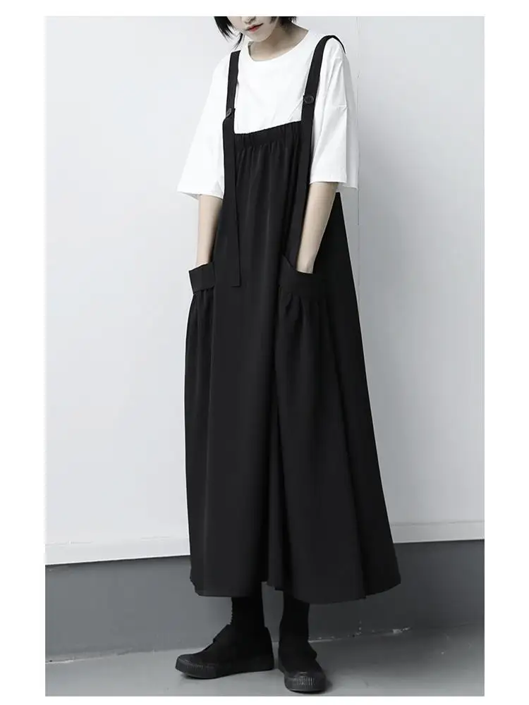 Summer lady new style contracted hang down feeling cool symmetry big pocket braces loose big size dress girdle skirt
Summer lady new style contracted hang down feeling cool symmetry big pocket braces loose big size dress girdle skirt