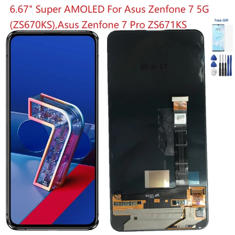 6.67" Super AMOLED For Asus Zefone 7 ZS670KS Lcd Screen Touch Screen Digitizer For Asus Zenfone 7 5G ZS670KS Display
6.67" Super AMOLED For Asus Zefone 7 ZS670KS Lcd Screen Touch Screen Digitizer For Asus Zenfone 7 5G ZS670KS Display