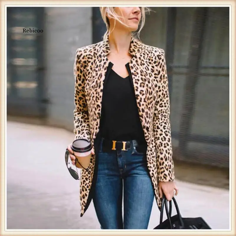 Women Slim Casual Business Suit Jacket Coat Outwear Cardigan Top Leopard Elegant Lady Loose Fashion Party Club Streetwear
Women Slim Casual Business Suit Jacket Coat Outwear Cardigan Top Leopard Elegant Lady Loose Fashion Party Club Streetwear