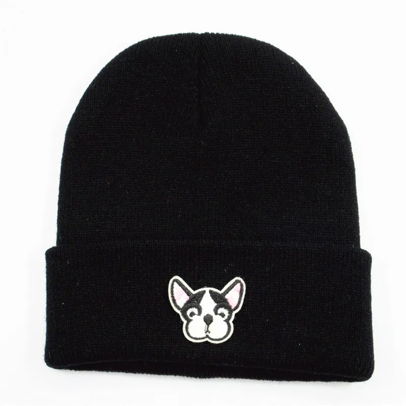 Cotton Dog Embroidery Thicken Knitted Hat Winter Warm Hat Skullies Cap Beanie Hat for Men and Women 312
Cotton Dog Embroidery Thicken Knitted Hat Winter Warm Hat Skullies Cap Beanie Hat for Men and Women 312