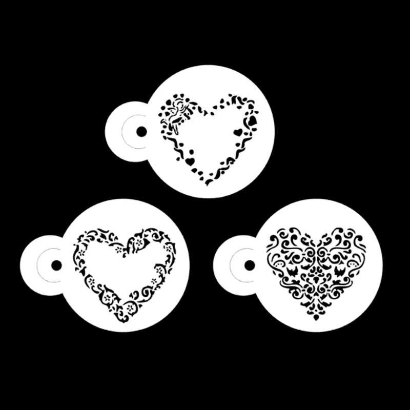 3pc Stencils Heart Doodle Painting Template DIY Scrapbook Coloring Embossing Album Decorative Paper Card Office School Supplies
3pc Stencils Heart Doodle Painting Template DIY Scrapbook Coloring Embossing Album Decorative Paper Card Office School Supplies