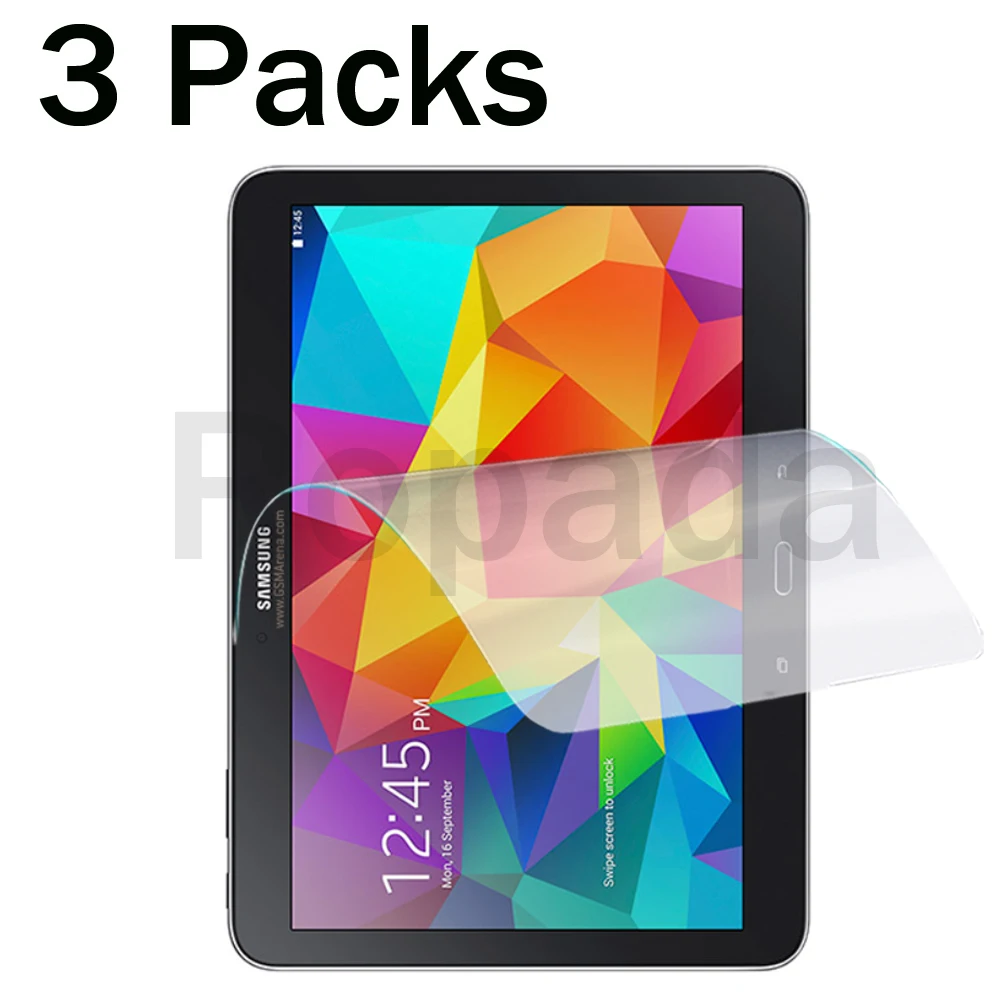 3 Packs soft PET screen protector for Samsung galaxy tab 4 10.1 SM-T530 SM-T531 protective tablet film
3 Packs soft PET screen protector for Samsung galaxy tab 4 10.1 SM-T530 SM-T531 protective tablet film