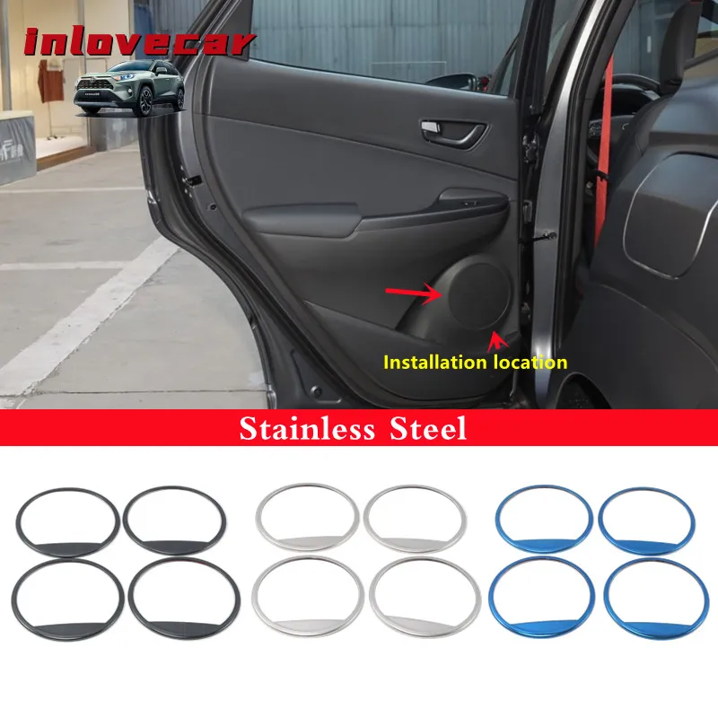 For Hyundai Kona Encino Kauai 2017-2020 Inside Side Door Audio Speaker Sound Ring Decorative Trim Cover Car-Styling Accessories
For Hyundai Kona Encino Kauai 2017-2020 Inside Side Door Audio Speaker Sound Ring Decorative Trim Cover Car-Styling Accessories