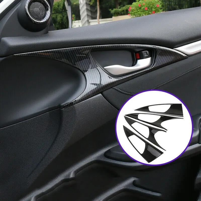 FOR HONDA Civic 10th 2016-2020 Carbon Look Interior Door Handle Moulding Trim Cover Car Accessories
FOR HONDA Civic 10th 2016-2020 Carbon Look Interior Door Handle Moulding Trim Cover Car Accessories
