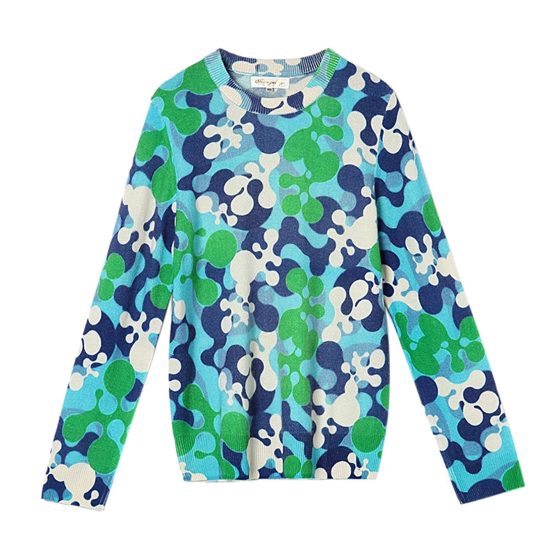 Bogeda 100% Cashmere Sweaters Women O-neck Green Print Pullovers Natural Fabric Soft Warm High Quality Free Shipping
Bogeda 100% Cashmere Sweaters Women O-neck Green Print Pullovers Natural Fabric Soft Warm High Quality Free Shipping