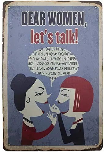 Жестяная вывеска Уважаемые женщины Let's Talk, металлическая винтажная жестяная вывеска, декор-кофе для бара, паба, магазина, забавная Ретро настенная вывеска 12X8 дюймов
Жестяная вывеска Уважаемые женщины Let's Talk, металлическая винтажная жестяная вывеска, декор-кофе для бара, паба, магазина, забавная Ретро настенная вывеска 12X8 дюймов