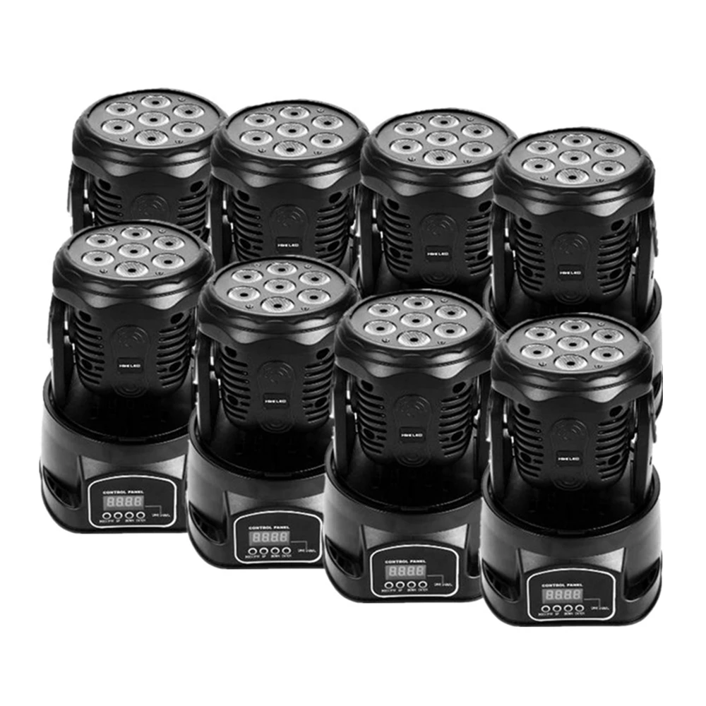 8pcs High Brightness 7X12W LED Moving Head Light/RGBW Mini LED Wash Wall Effect Stage Lighting/DJ Disco Party Show LED Spotlight
8pcs High Brightness 7X12W LED Moving Head Light/RGBW Mini LED Wash Wall Effect Stage Lighting/DJ Disco Party Show LED Spotlight