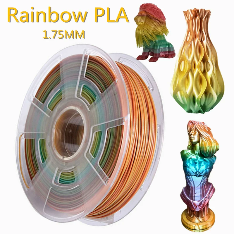 3D Printer Filament 1.75mm PLA Rainbow 250g 500g 1kg 3D Printing Plastic Polychrome Material Colorful Pla Filament for 3D Printe
3D Printer Filament 1.75mm PLA Rainbow 250g 500g 1kg 3D Printing Plastic Polychrome Material Colorful Pla Filament for 3D Printe