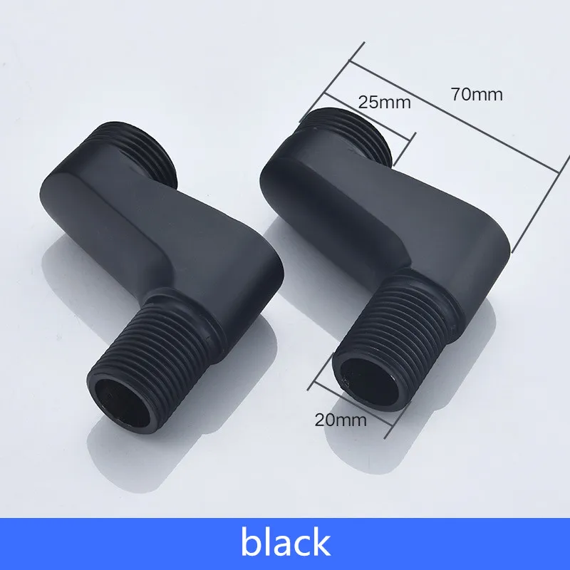 Lottin Copper Black or Chrome Bathroom Shower Faucet Install Parts Curangle Brass faucet accessories
Lottin Copper Black or Chrome Bathroom Shower Faucet Install Parts Curangle Brass faucet accessories