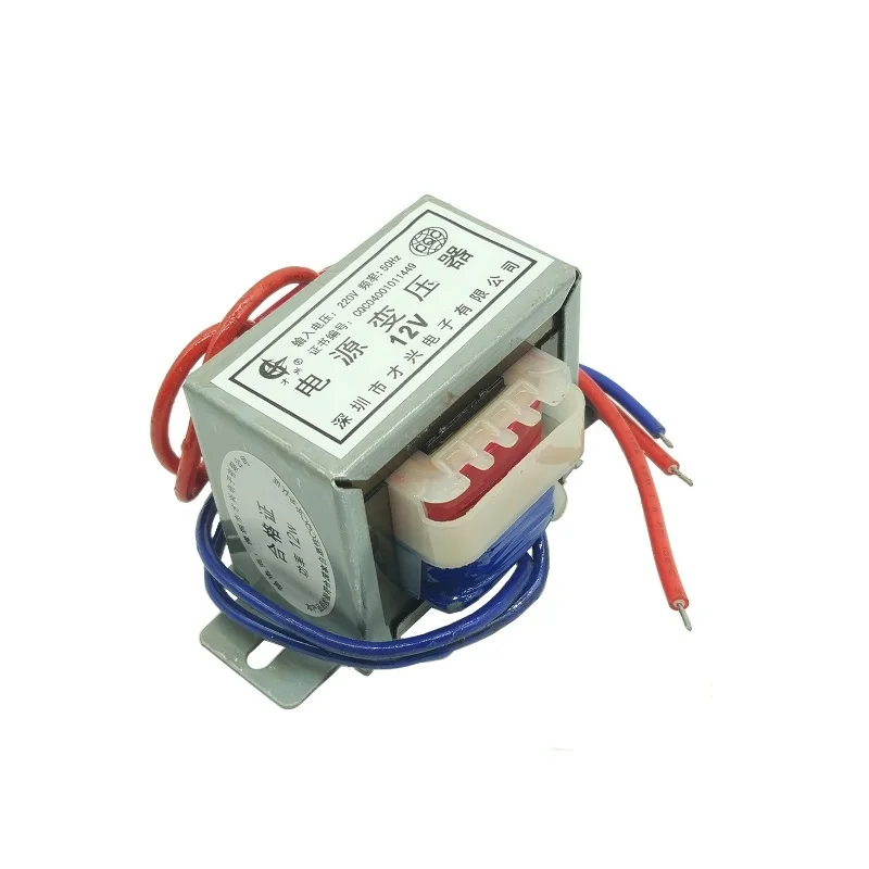 EI48*26 Power Transformer 12W/VA 220V to 12V 1A AC AC12V 1000mA Power Frequency
EI48*26 Power Transformer 12W/VA 220V to 12V 1A AC AC12V 1000mA Power Frequency