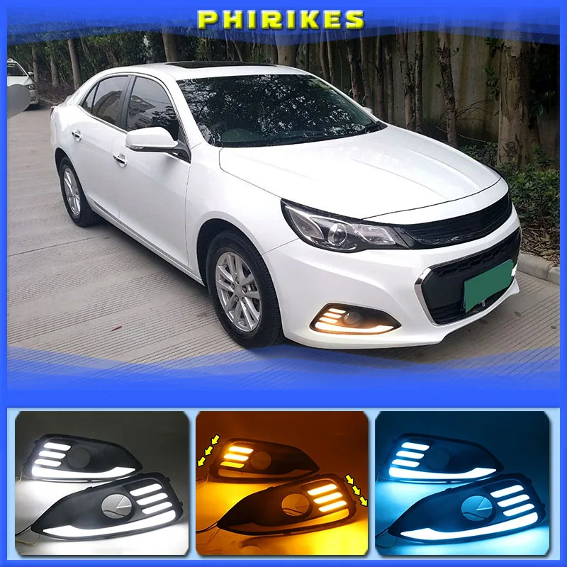 LED Fit For Chevrolet chevy Malibu 2016-2018 Daytime Running Lights DRL Yellow Turn Signal Lights COB light Daylight Driving
LED Fit For Chevrolet chevy Malibu 2016-2018 Daytime Running Lights DRL Yellow Turn Signal Lights COB light Daylight Driving