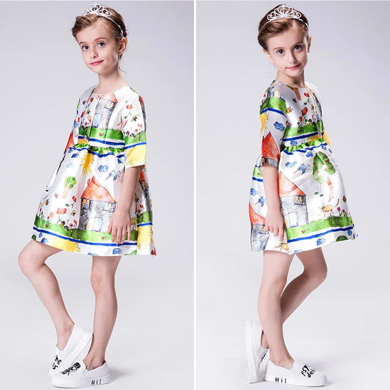 New Fashion Teenage Girls Dresses European Style Summer Printed Kids Dresses For Girls Princess Girls Dress Children Clothes
New Fashion Teenage Girls Dresses European Style Summer Printed Kids Dresses For Girls Princess Girls Dress Children Clothes