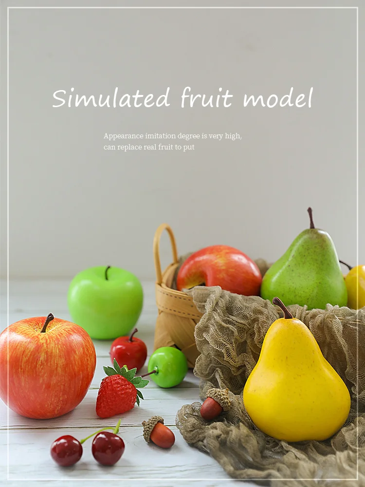 Photography Props Simulated Fruit Model Fake Cherry Apple Grape for Home Party Wedding Photo Studio DIY Decorations Props Item
Photography Props Simulated Fruit Model Fake Cherry Apple Grape for Home Party Wedding Photo Studio DIY Decorations Props Item