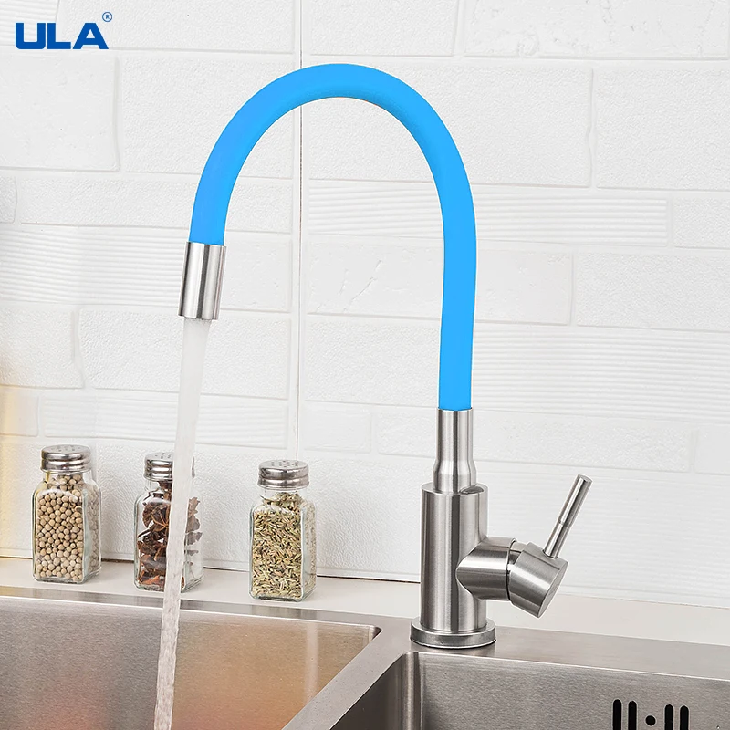 ULA flexible kitchen faucet blue stainless steel faucet kitchen mixer tap hot cold water sink faucet kitchen water tap nozzle
ULA flexible kitchen faucet blue stainless steel faucet kitchen mixer tap hot cold water sink faucet kitchen water tap nozzle