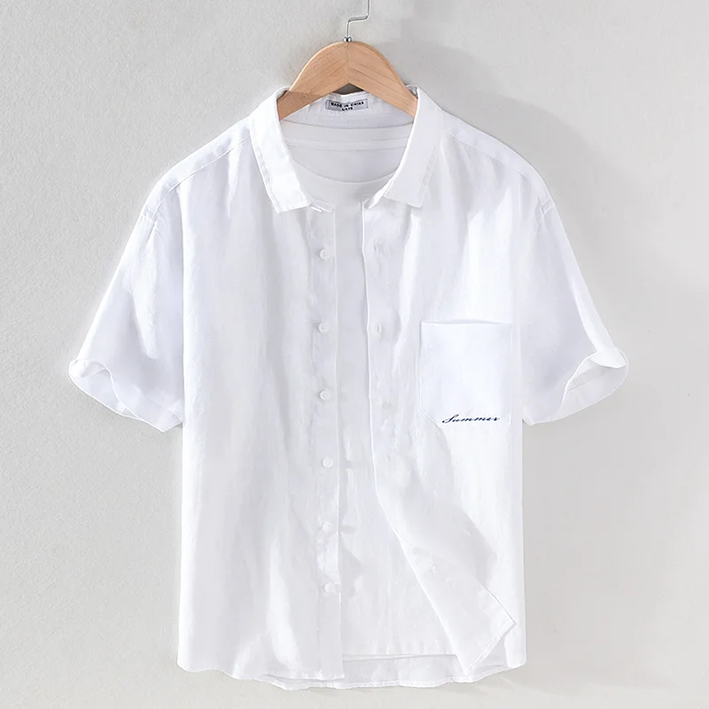 New Design Suehaiwe's brand linen shirt men Italy trendy white shirts for men short-sleeved tops camisa chemise mens clothes
New Design Suehaiwe's brand linen shirt men Italy trendy white shirts for men short-sleeved tops camisa chemise mens clothes