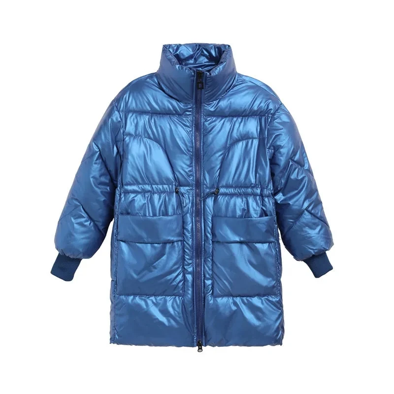 Women's Mid-length Shiny Down Padded Jacket Winter New Thick Korean Long-sleeved Stand-up Collar Women's red green Padded Coat
Women's Mid-length Shiny Down Padded Jacket Winter New Thick Korean Long-sleeved Stand-up Collar Women's red green Padded Coat