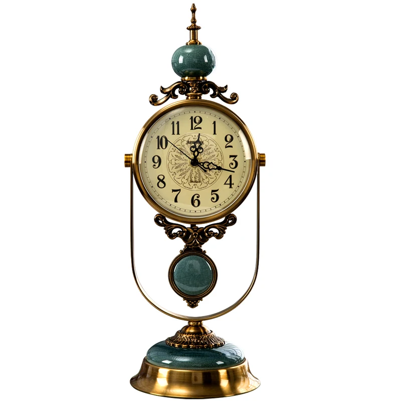 Vintage Mantel Clock with Swinging Pendulum Ceramic / Jade, HD Glass, Silent Decorative Metal Clock for Living Room, Office
Vintage Mantel Clock with Swinging Pendulum Ceramic / Jade, HD Glass, Silent Decorative Metal Clock for Living Room, Office