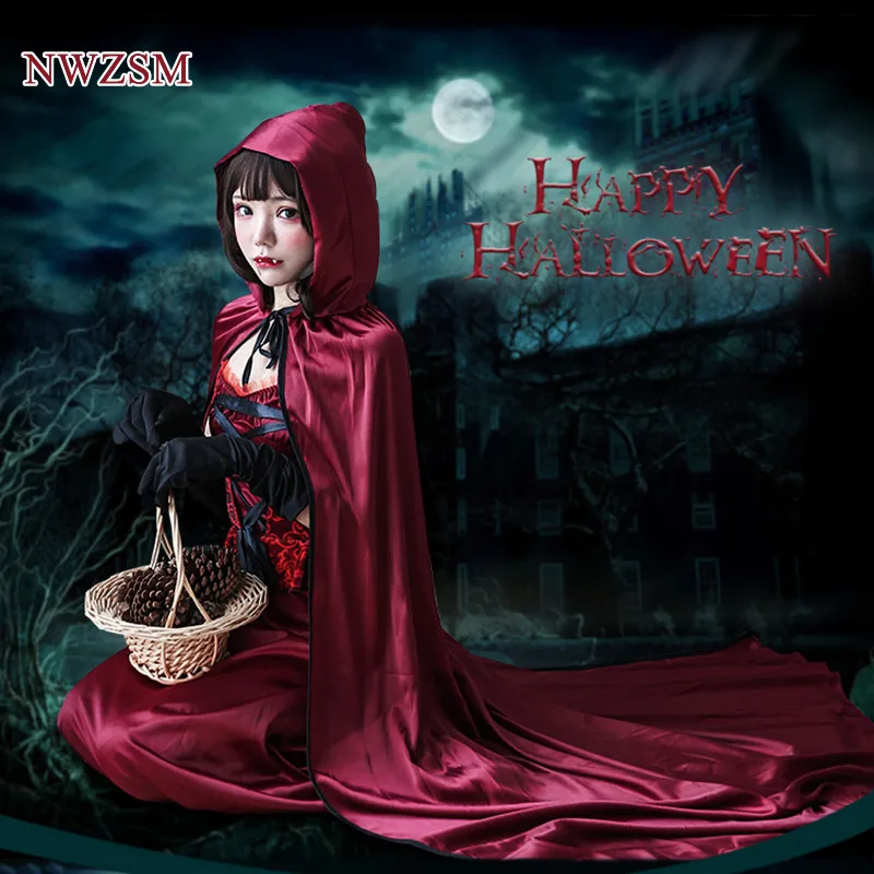 Halloween costume Little Red Riding Hood cos costume adult female character playing vampire princess dress cape cape
Halloween costume Little Red Riding Hood cos costume adult female character playing vampire princess dress cape cape