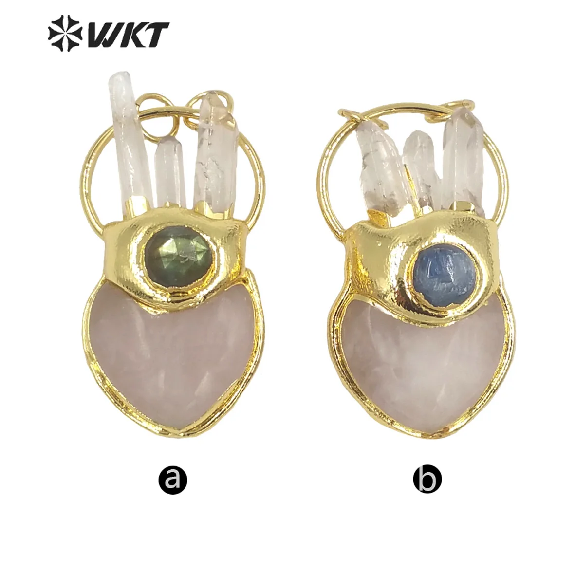 WT-P1766 Original Energy Crystal Rose Quarzt Pink Pendant Natural Gemstones For Women Jewelry Making Accessory Wholesale
WT-P1766 Original Energy Crystal Rose Quarzt Pink Pendant Natural Gemstones For Women Jewelry Making Accessory Wholesale