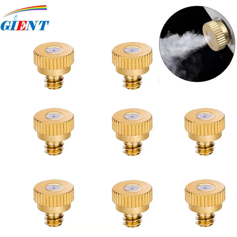 10pcs Brass Spray Sprinkler Nozzles Mister Sprinkler Fittings 10/24 UNC Orifice 0.1-0.8mm For Outdoor Mist Cooling System
10pcs Brass Spray Sprinkler Nozzles Mister Sprinkler Fittings 10/24 UNC Orifice 0.1-0.8mm For Outdoor Mist Cooling System
