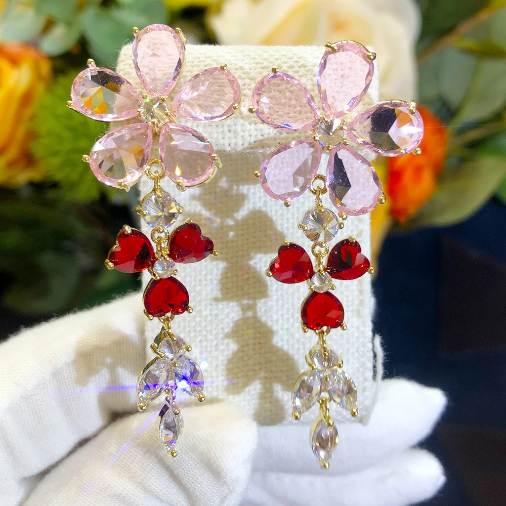Kellybola Fashion Gorgeous High Quality Cubic Zirconia Flower Pendant Earrings Ladies Wedding Party Daily Anniversary Jewelry
Kellybola Fashion Gorgeous High Quality Cubic Zirconia Flower Pendant Earrings Ladies Wedding Party Daily Anniversary Jewelry