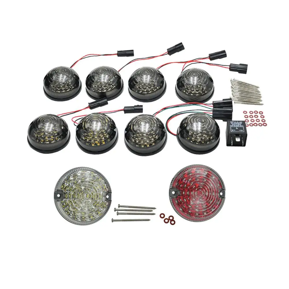 LED Fog Lamp Reversing Light Brake lights Clearance Light Upgrade Kit For Land Rover Defender 1*Red +1*Clear 8*Smoked lens
LED Fog Lamp Reversing Light Brake lights Clearance Light Upgrade Kit For Land Rover Defender 1*Red +1*Clear 8*Smoked lens