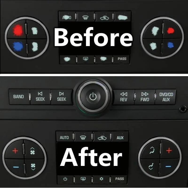 2pcs Strong Viscous AC Button Stickers Kit for 2007-2014 GM CHEVY Vehicles
2pcs Strong Viscous AC Button Stickers Kit for 2007-2014 GM CHEVY Vehicles