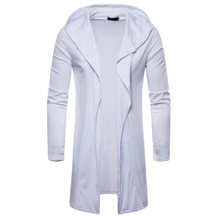 Fad Europe and America Style Hooded Cardigan Long Coat New Fashion Streetwear Hoodies Sweatshirts Casual Thin Coat White Black
Fad Europe and America Style Hooded Cardigan Long Coat New Fashion Streetwear Hoodies Sweatshirts Casual Thin Coat White Black