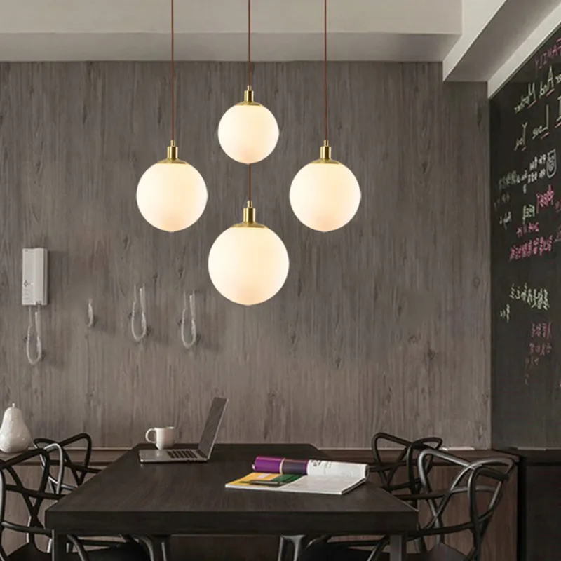 Single Pendant Light for Bedroom Bedside Dining room Kitchen island Bar milk glass light Indoor home Modern Glass Pendant Lamp
Single Pendant Light for Bedroom Bedside Dining room Kitchen island Bar milk glass light Indoor home Modern Glass Pendant Lamp