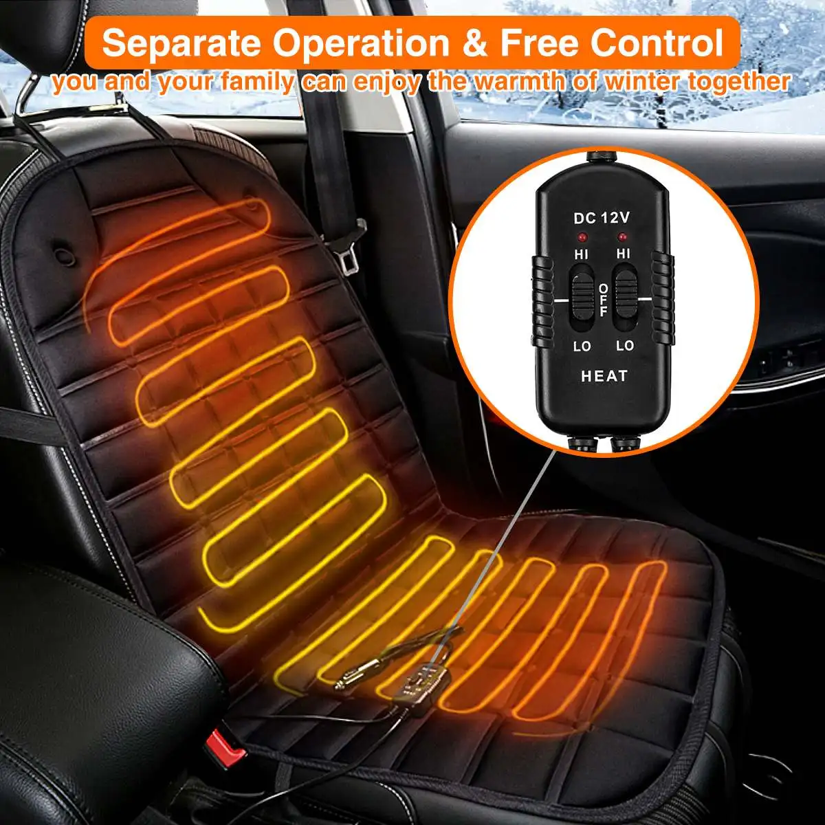 Car Heating Pad Car Electric Heating Seat Cushion Automobiles Seat Electric Heated Covers Auto Heating Hot Pad Heater Mat
Car Heating Pad Car Electric Heating Seat Cushion Automobiles Seat Electric Heated Covers Auto Heating Hot Pad Heater Mat