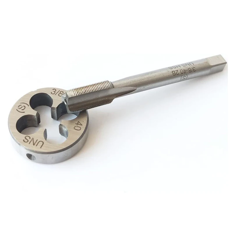 3/8-40 Tap And Die Set UNS Machine Thread Tap And UNS Round Thread Die Right Hand HSS Taper
3/8-40 Tap And Die Set UNS Machine Thread Tap And UNS Round Thread Die Right Hand HSS Taper