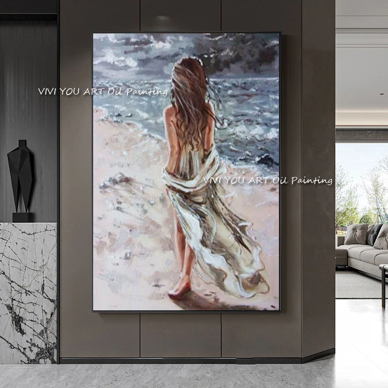 Large size 100% Hand painted sexy girl oil painting portrait grey canvas handmade modern artist home decoration as a gift
Large size 100% Hand painted sexy girl oil painting portrait grey canvas handmade modern artist home decoration as a gift