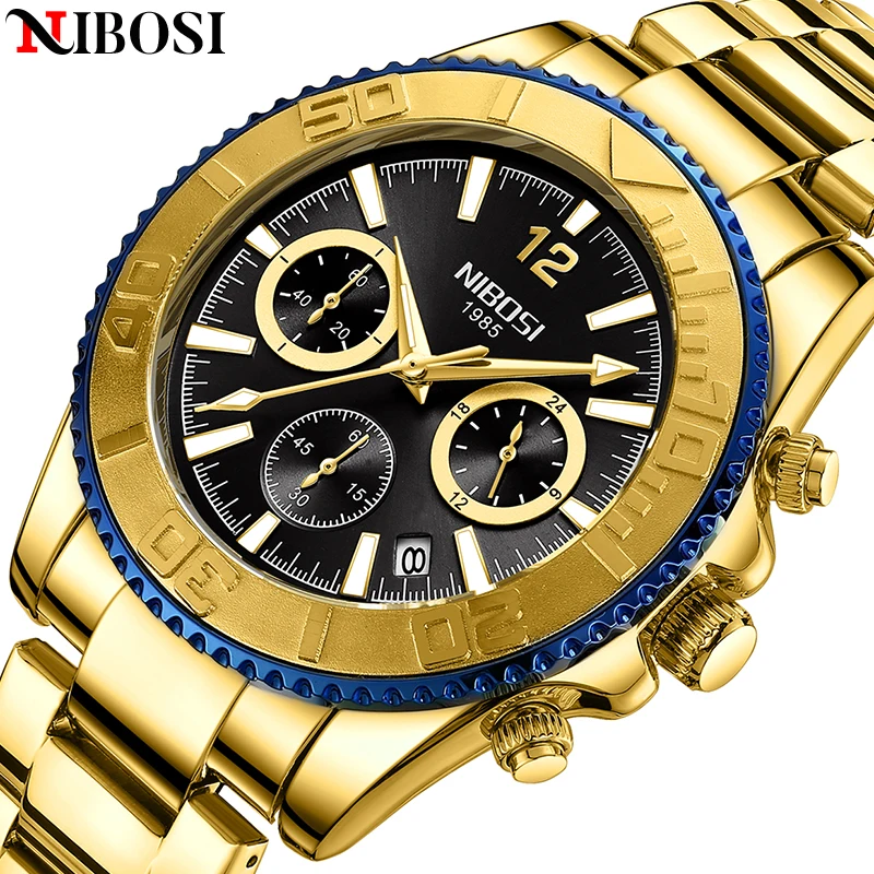 NIBOS Watches Men Stainless Steel Chronograph Waterproof Business Watch Brand Luxury Quartz Watches For Men Relogio Masculino
NIBOS Watches Men Stainless Steel Chronograph Waterproof Business Watch Brand Luxury Quartz Watches For Men Relogio Masculino