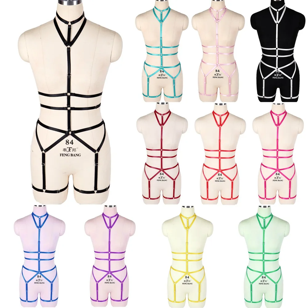 Straps Body Harness Bondage Halter Neck Women Underwear Sexy Sek Lingerie Punk Goth Erotic Stocking Harness Harajuku Pole Dance
Straps Body Harness Bondage Halter Neck Women Underwear Sexy Sek Lingerie Punk Goth Erotic Stocking Harness Harajuku Pole Dance