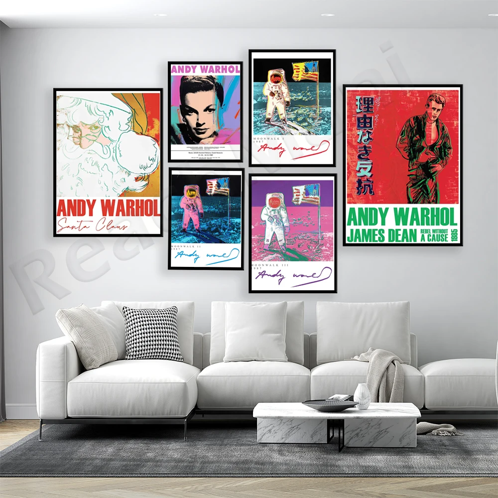 Andy Warhol prints, Santa Christmas prints, moon walks, astronauts, pop art exhibition poster Andy Warhol
Andy Warhol prints, Santa Christmas prints, moon walks, astronauts, pop art exhibition poster Andy Warhol