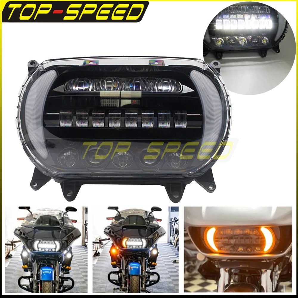 Motorcycle DC 12V LED Headlight High/Low Beam Dual For 2015-2019 FLTRU SE 2015 FLTRX 2015 FLTRXS 2016 FLTRU CVO FLTRUSE
Motorcycle DC 12V LED Headlight High/Low Beam Dual For 2015-2019 FLTRU SE 2015 FLTRX 2015 FLTRXS 2016 FLTRU CVO FLTRUSE