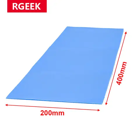 RGEEK คุณภาพสูง6.0 W/MK 200*400มม.ความร้อน CPU ฮีทซิงค์คูลลิ่งซิลิโคนแผ่นความร้อนแผ่น