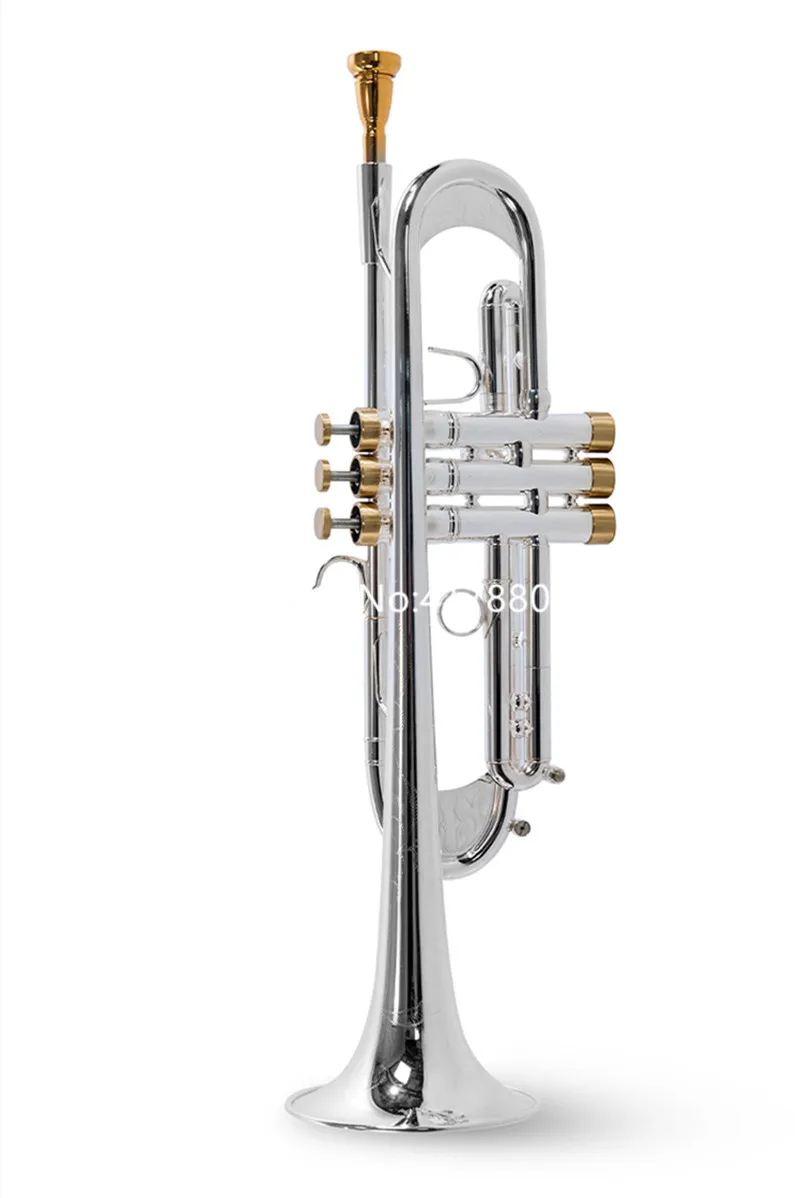 New Arrival LT197GS-77 Trumpet B Flat silver-plated High Quality musical instrument With Case
New Arrival LT197GS-77 Trumpet B Flat silver-plated High Quality musical instrument With Case