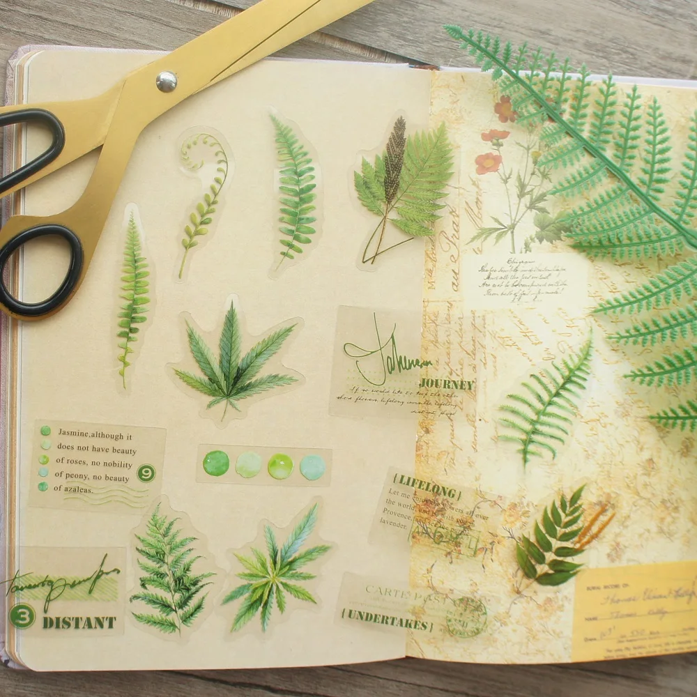 28pcs MIX Size Tropical Plant Fern Leaves Style PVC Sticker Scrapbooking DIY Gift Packing Label Decoration Tag
28pcs MIX Size Tropical Plant Fern Leaves Style PVC Sticker Scrapbooking DIY Gift Packing Label Decoration Tag