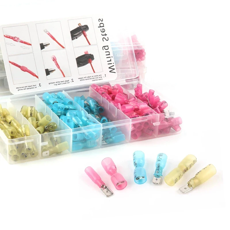 Boxed Heat shrink Insulated seal Bullet/Spade Female/Male Electric Butt Crimp Terminal Waterproof Wire Connectors Splice Kit
Boxed Heat shrink Insulated seal Bullet/Spade Female/Male Electric Butt Crimp Terminal Waterproof Wire Connectors Splice Kit