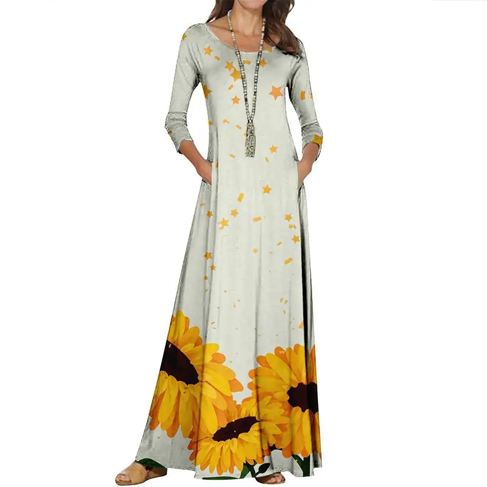 Spring Autumn Women Dress Long Sleeve Party Dress Casual Loose Floral 3D Printed Maxi Dresses Vestido Robe Femme
Spring Autumn Women Dress Long Sleeve Party Dress Casual Loose Floral 3D Printed Maxi Dresses Vestido Robe Femme